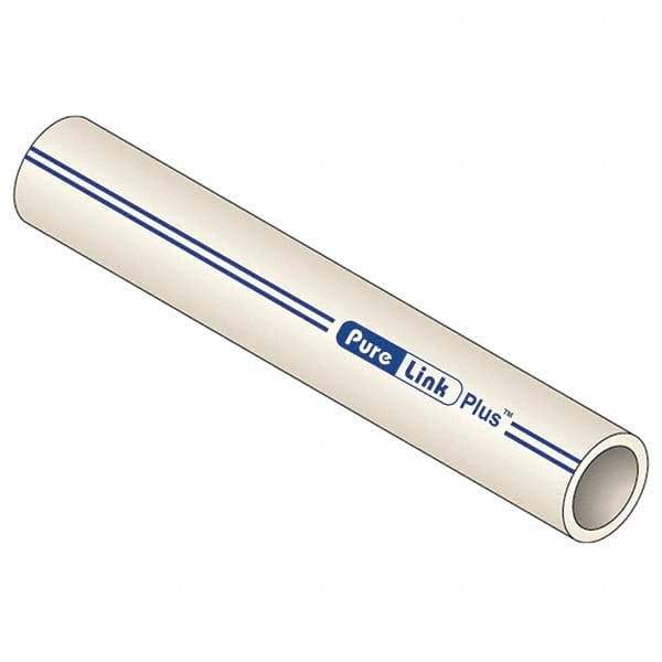 Mueller Industries - 0.671" ID x 7/8" OD, 20' Long, PEX-A Tube - Natural with Blue Print, 100 Max psi - Exact Tool & Supply
