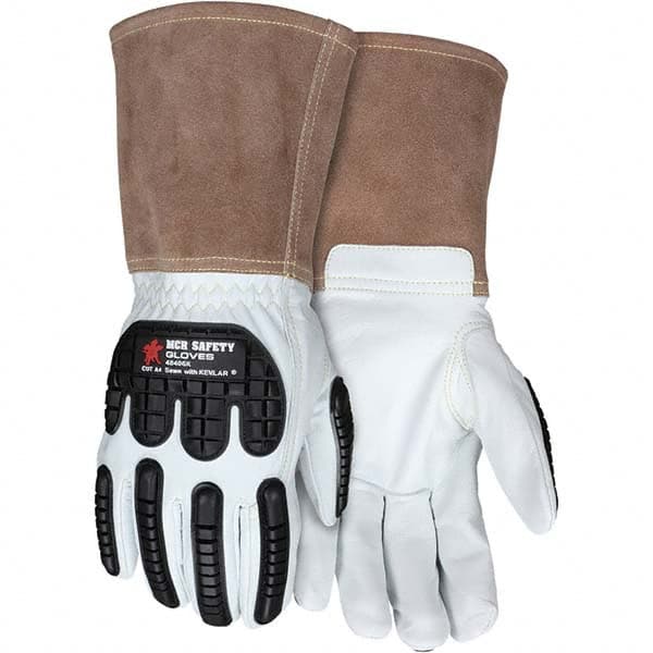 MCR Safety - Size M Kevlar Lined Goatskin Welding Glove - Exact Tool & Supply