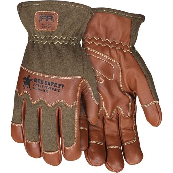 MCR Safety - Size M Goatskin Work Gloves - Exact Tool & Supply