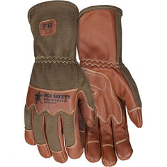 MCR Safety - Size L Goatskin Work Gloves - Exact Tool & Supply