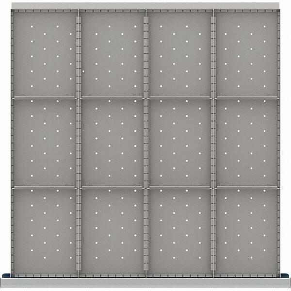 LISTA - 12-Compartment Drawer Divider Layout for 3.15" High Drawers - Exact Tool & Supply