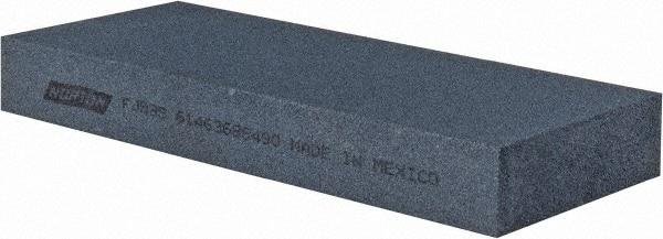 Norton - 5" Long x 2" Wide x 5/8" Thick, Silicon Carbide Sharpening Stone - Rectangle, Fine Grade - Exact Tool & Supply