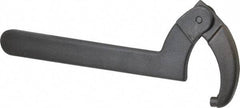 Proto - 4-1/2" to 6-1/4" Capacity, Black Oxide Finish, Adjustable Pin Spanner Wrench - 12-1/8" OAL, 1/4" Hook Pin Height - Exact Tool & Supply