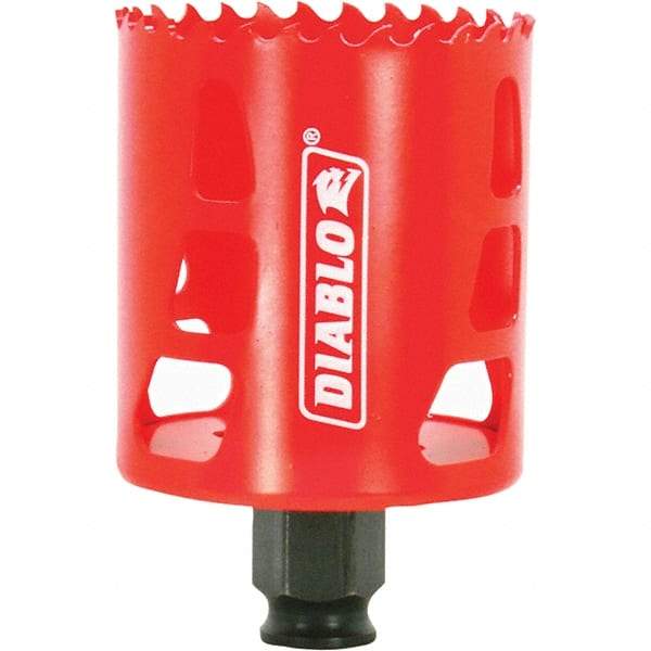 Freud - 2-3/8" Diam, 2-3/8" Cutting Depth, Hole Saw - Bi-Metal Saw, Toothed Edge - Exact Tool & Supply