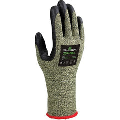 SHOWA - Size S (6), ANSI Cut Lvl A7, Puncture Lvl 2, Abrasion Lvl 4, Foam Nitrile Coated Kevlar/Stainless Steel Cut Resistant Gloves - Exact Tool & Supply