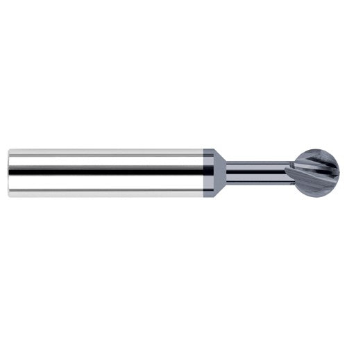 Undercutting End Mills - 0.1560″ (5/32″) Cutter Diameter × 0.3750″ (3/8″) Neck Length × 300° Carbide Undercutting End Mill, 4 Flutes, AlTiN Coated - Exact Tool & Supply