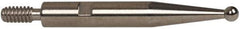 INTERAPID - 0.06" Ball Diam, Steel, Ball Test Indicator Contact Point - 0.65" Contact Point Length, Use with Brown & Sharpe Interapid 312 Dial Test Indicators (Except 74.111965 & 74.111958) - Exact Tool & Supply