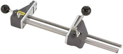 Heinrich - 12-3/4" Jaw Opening Capacity x 3" Throat Depth, Horizontal Drill Press Vise - 5-21/32" Wide x 1-3/4" High Jaw, Stationary Base, Standard Speed, 20-1/2" OAL x 1-3/4" Overall Height - Exact Tool & Supply