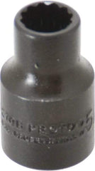 Proto - 5/16", 3/8" Drive, Standard Hand Socket - 12 Points, 1-3/32" OAL, Alloy Steel, Black Finish - Exact Tool & Supply