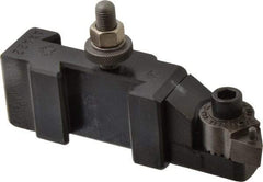 Aloris - Series AXA, #22 Turning & Boring Tool Post Holder for Carbide Triangular Inserts - 12" & Under Lathe Swing, 1-1/2" OAH, 1-1/8" Centerline Height - Exact Tool & Supply