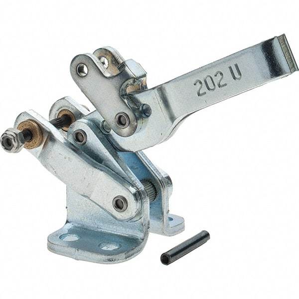 De-Sta-Co - 200 Lb Inner Hold Capacity, Horiz Mount, Air Power Hold-Down Toggle Clamp - 1/8 NPT Port, 34 Max psi, 102° Bar Opening, 26.92mm Height Under Bar - Exact Tool & Supply