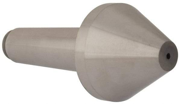 Riten - 3-1/2" Head Diam, Hardened Tool Steel Bull Nose Point Solid Dead Center - 5MT Morse Taper, 3-1/2" Point Diam, 2.155" Point Length - Exact Tool & Supply
