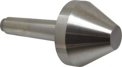 Riten - 2-3/4" Head Diam, Hardened Tool Steel Bull Nose Point Solid Dead Center - 3MT Morse Taper, 2-3/4" Point Diam, 1.508" Point Length - Exact Tool & Supply