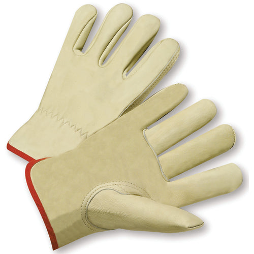 Select Grain Cowhide Leather Drivers Gloves Medium - Exact Tool & Supply