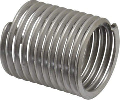 Heli-Coil - 1-1/2 - 6 UNC, 2-1/4" OAL, Free Running Helical Insert - 11-1/2 Free Coils, Tanged, 304 Stainless Steel, Bright Finish, 1-1/2D Insert Length - Exact Tool & Supply
