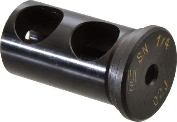 Global CNC Industries - 1/4" ID, 1" OD, 1-3/4" Length Under Head, Type J Lathe Tool Holder Bushing - Type J, 0.265 Inch Thick Head - Exact Tool & Supply