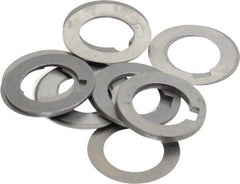 Precision Brand - 5/8 Inch Inside Diameter, 1 Inch Outside Diameter, 3/16 Inch Keyway Width, Steel Machine Tool Arbor Spacer Set - 0.001 to 0.125 Inch Thick, Use with Gang Cutters, Grinding Tools, Milling Cutters, Saws, Slitting Blades, 19 Pieces - Exact Tool & Supply
