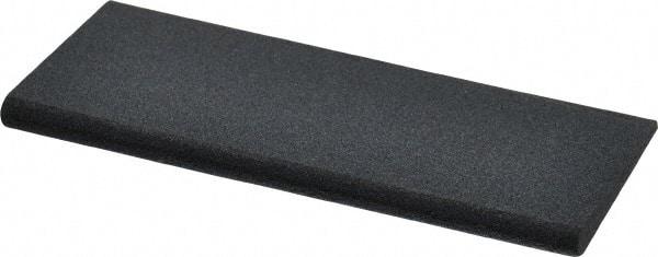 Norton - 4-1/2" Long x 1-3/4" Diam x 1/4" Thick, Silicon Carbide Sharpening Stone - Round Edge Slip, Medium Grade - Exact Tool & Supply