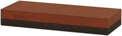 Norton - 5" Long x 2" Wide x 3/4" Thick, Aluminum Oxide Sharpening Stone - Rectangle, Coarse, Fine Grade - Exact Tool & Supply