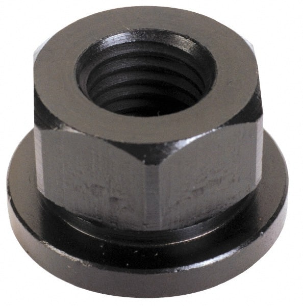 TE-CO - 1-1/4 - 7, 2-1/2" Flange Diam, 1-1/4" High, 1-13/16" Across Flats, Flange Nut - Exact Tool & Supply