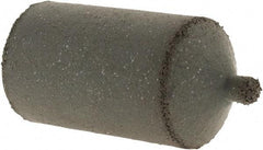 Cratex - 1" Max Diam x 1-3/4" Long, Cone, Rubberized Point - Coarse Grade, Silicon Carbide, 1/4" Arbor Hole, Unmounted - Exact Tool & Supply