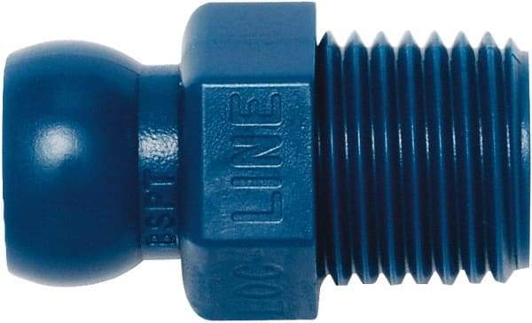 Loc-Line - 1/4" Hose ID, Male to Female Coolant Hose Connector - 1/4" BSPT, For Loc-Line Modular Hose Systems - Exact Tool & Supply