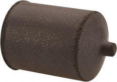 Cratex - 7/8" Max Diam x 1-1/4" Long, Cone, Rubberized Point - Medium Grade, Silicon Carbide, 1/4" Arbor Hole, Unmounted - Exact Tool & Supply
