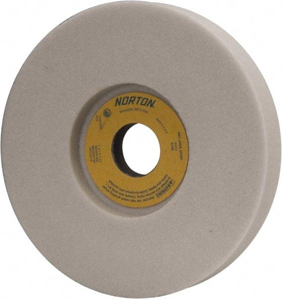 Norton - 7" Diam x 1-1/4" Hole x 1" Thick, K Hardness, 46 Grit Surface Grinding Wheel - Aluminum Oxide, Type 5, Coarse Grade, 3,600 Max RPM, Vitrified Bond, One-Side Recess - Exact Tool & Supply