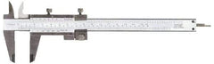 Fowler - 0 to 8" Stainless Steel Vernier Caliper - 0.02mm Graduation, 1.9" Jaw Depth, 0.0015" Accuracy, Includes Depth, Inside Diameter, Outside Diameter, Step - Exact Tool & Supply