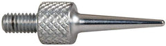 Mitutoyo - M2.5x0.45, 5mm Ball Diam, Carbide Needle Contact Point - 15mm Contact Point Length, Use with AGD 1,2,3,4 - Exact Tool & Supply
