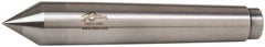 Riten - 0.72" Head Diam, Carbide-Tipped Steel Standard Point Half Dead Center - B&S 7 Brown & Sharpe Taper, 0.72" Point Diam, 1-1/8" Point Length, 4-3/8" OAL - Exact Tool & Supply