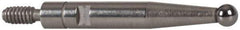 INTERAPID - 0.08" Ball Diam, Carbide, Ball Test Indicator Contact Point - 0.65" Contact Point Length, Use with Brown & Sharpe Interapid 312 Dial Test Indicators (Except 74.111965 & 74.111958) - Exact Tool & Supply