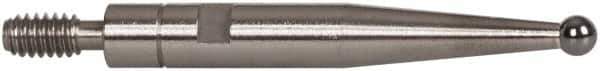 INTERAPID - 0.06" Ball Diam, Carbide, Ball Test Indicator Contact Point - 0.65" Contact Point Length, Use with Brown & Sharpe Interapid 312 Dial Test Indicators (Except 74.111965 & 74.111958) - Exact Tool & Supply