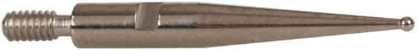 INTERAPID - 0.031" Ball Diam, Carbide, Ball Test Indicator Contact Point - 0.65" Contact Point Length, Use with Brown & Sharpe Interapid 312 Dial Test Indicators (Except 74.111965 & 74.111958) - Exact Tool & Supply