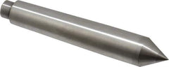 Riten - 0.599" Head Diam, Carbide-Tipped Steel Standard Point Solid Dead Center - B&S 6 Brown & Sharpe Taper, 0.599" Point Diam, 15/16" Point Length, 3-5/8" OAL - Exact Tool & Supply