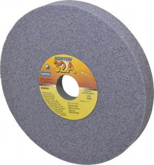 Norton - 8" Diam x 1-1/4" Hole x 1" Thick, J Hardness, 46 Grit Surface Grinding Wheel - Aluminum Oxide, Type 5, Coarse Grade, 3,600 Max RPM, Vitrified Bond, One-Side Recess - Exact Tool & Supply