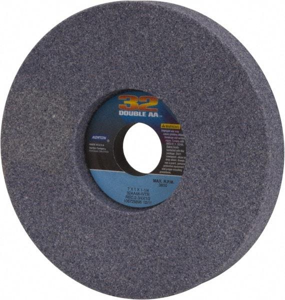 Norton - 7" Diam x 1-1/4" Hole x 1" Thick, I Hardness, 46 Grit Surface Grinding Wheel - Aluminum Oxide, Type 5, Coarse Grade, 3,600 Max RPM, Vitrified Bond, One-Side Recess - Exact Tool & Supply