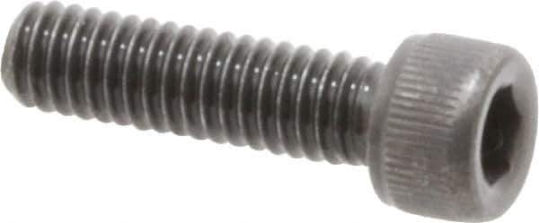Value Collection - #3-56 UNF Hex Socket Drive, Socket Cap Screw - Alloy Steel, Black Oxide Finish, Fully Threaded, 3/8" Length Under Head - Exact Tool & Supply