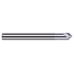 Engraving Cutters - 0.1250″ (1/8″) Shank Diameter × 40° included Carbide Marking Cutter for Non-Ferrous, 2 Flute, TiB2 Coated - Exact Tool & Supply