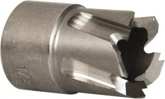 Hougen - 1/2" Diam x 1/4" Deep High Speed Steel Annular Cutter - Exact Tool & Supply
