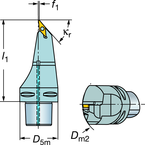 C6-SVMBL-00130-16 Capto® and SL Turning Holder - Exact Tool & Supply