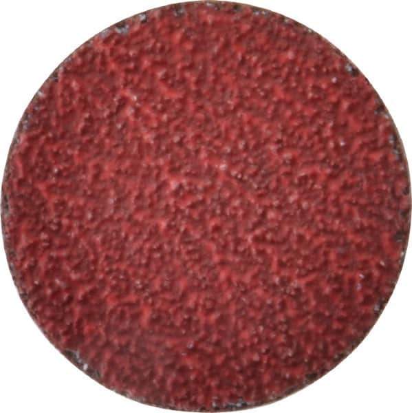 Norton - 2" Disc Diam, 36 Grit, Ceramic Alumina Quick Change Disc - Type R Attaching System, Coated, Red, Very Coarse Grade, 25,000 RPM, R983 Series - Exact Tool & Supply