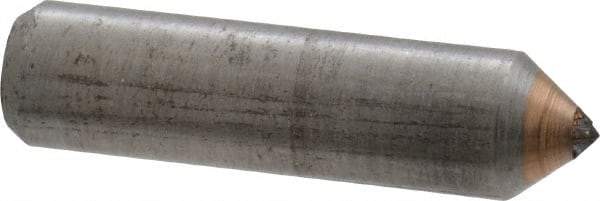 Norton - 1" Long x 1/4" Shank Diam Single Point Diamond Dresser - 80° Included Angle - Exact Tool & Supply