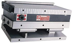 Suburban Tool - 6" Long x 6" Wide x 4-1/4" High, Standard Pole, Steel Sine Plate & Magnetic Chuck Combo - 0.0002" Tolerance, Square to 0.0002", (2) Rails & Handle - Exact Tool & Supply