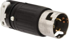 Hubbell Wiring Device-Kellems - 250 VAC, 50 Amp, NonNEMA Configuration, Industrial Grade, Self Grounding Plug - 3 Phase, 3 Poles, IP20, 0.83 to 1-1/4 Inch Cord Diameter - Exact Tool & Supply