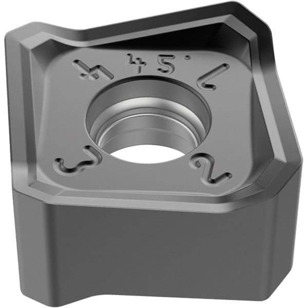 Seco - SNMX1407 M16 Grade MS2500 Carbide Milling Insert - TiCN/Al2O3 Finish, 6.59mm Thick, 14mm Inscribed Circle - Exact Tool & Supply