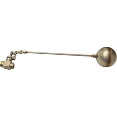 Control Devices - 1" Pipe, Stainless Steel, Globe Pattern-Double Seat, Mechanical Float Valve - 100 psi, FIP End Connections - Exact Tool & Supply