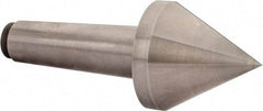 Riten - 3-1/2" Head Diam, Hardened Tool Steel Pipe Nose Point Solid Dead Center - 5MT Morse Taper, 3-1/2" Point Diam, 3.017" Point Length, 4.03" OAL - Exact Tool & Supply