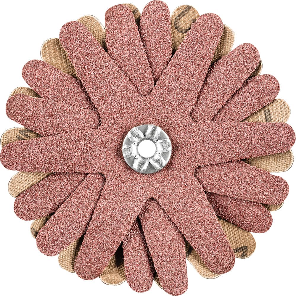 PFERD - Sanding Stars; Abrasive Type: Coated ; Abrasive Material: Aluminum Oxide ; Star Diameter (Inch): 2-3/4 ; Grit: 120 ; Grade: Fine ; Connector Type: Arbor - Exact Tool & Supply