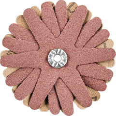 PFERD - Sanding Stars; Abrasive Type: Coated ; Abrasive Material: Aluminum Oxide ; Star Diameter (Inch): 2-3/4 ; Grit: 120 ; Grade: Fine ; Connector Type: Arbor - Exact Tool & Supply
